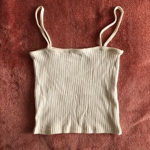 Brandy Melville Cream Crop Tank